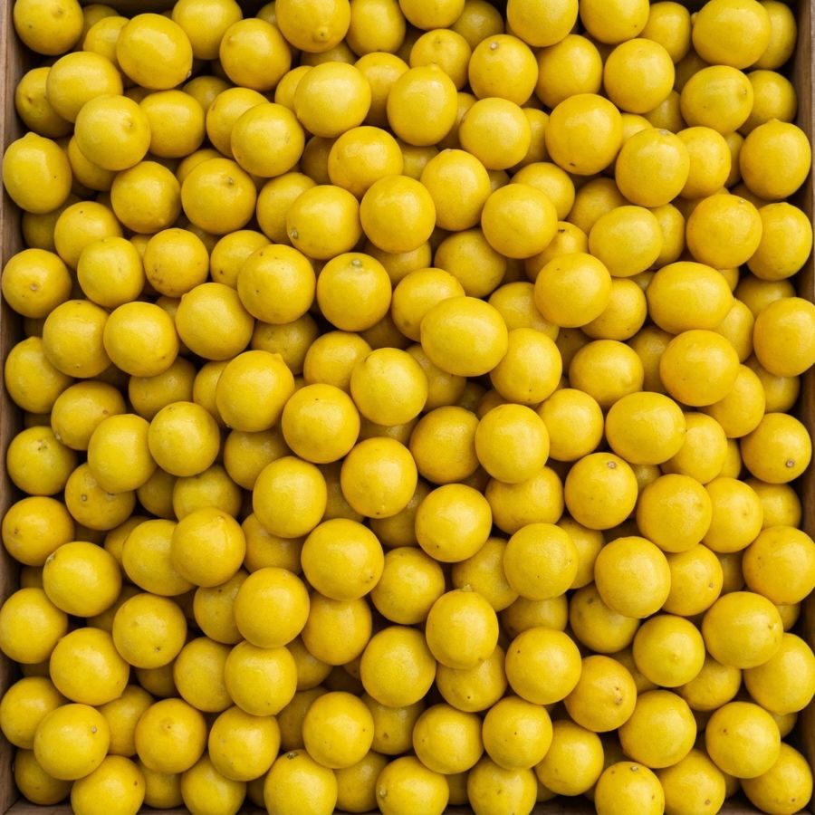 Fresh yellow grade lemons, kagzi nimbu, BulkVeg APMC wholesale